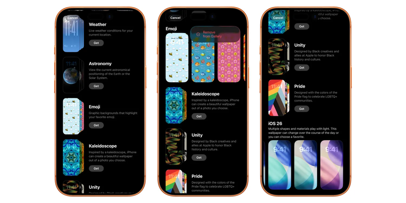 Wallpaper Gallery làm mới thư viện hình nền