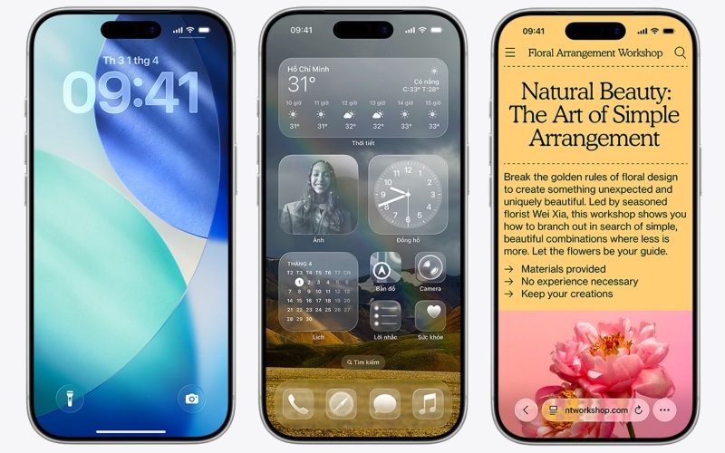 Thiết kế Liquid Glass - diện mạo mới của iOS