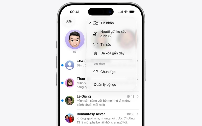 Cá nhân hóa cuộc trò chuyện trong Tin Nhắn