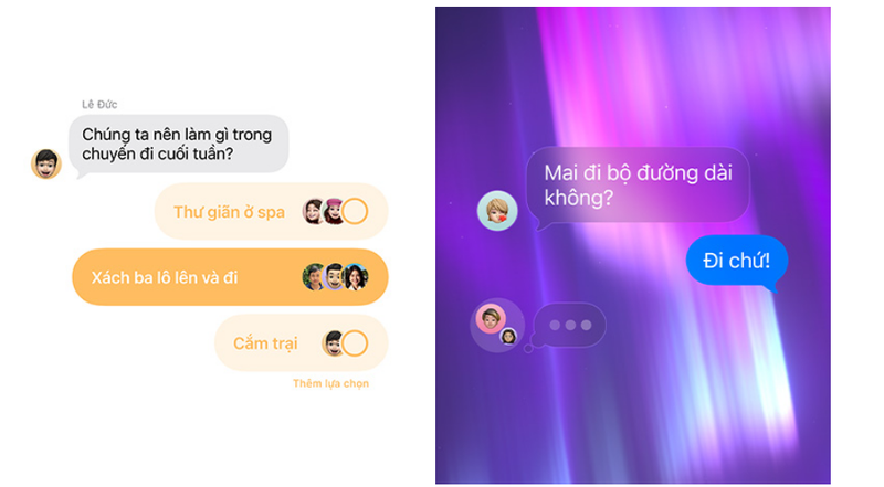 Nâng cấp các tính năng liên lạc