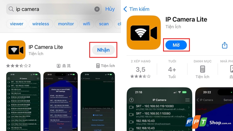 Sau khi hoàn tất tải xuống, nhấn "Mở"
