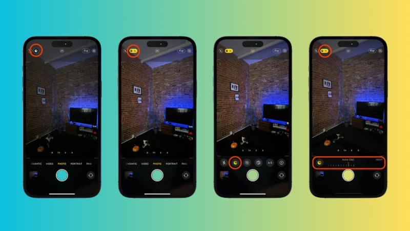 Điều chỉnh chế độ HDR, Night Mode