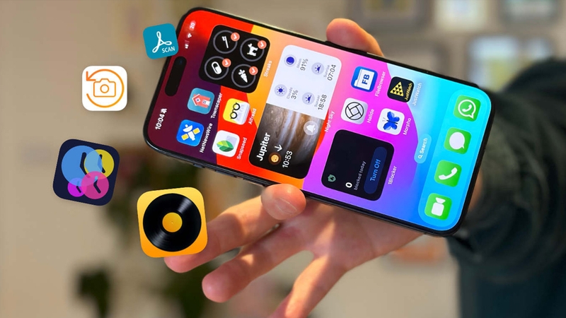 iPhone 15 Pro Max chạy nhiều ứng dụng nền cùng lúc