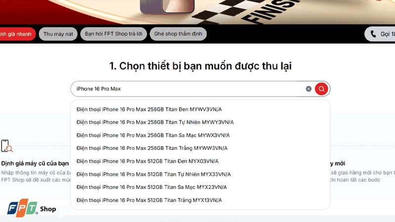 Hiện FPT Shop thu mua rất nhiều mẫu iPhone đa dạng