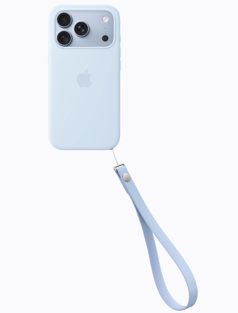 iPhone 18 Pro màu Băng Thanh kết hợp Dây Đeo Cổ Tay đồng tông. (Nguồn ảnh: Apple)