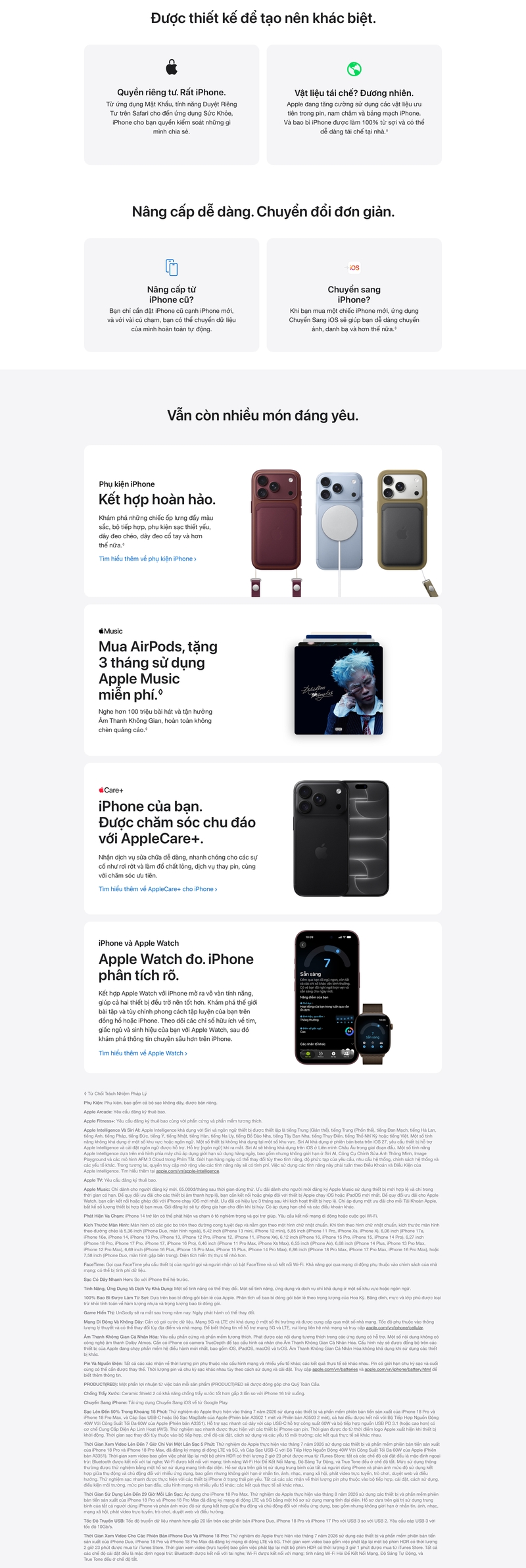 iPhone 18 Pro hỗ trợ sạc nhanh 50% trong khoảng 15 phút. Có 4 màu gồm: Đen, Bạc, Băng Thanh và Đỏ Burgundy