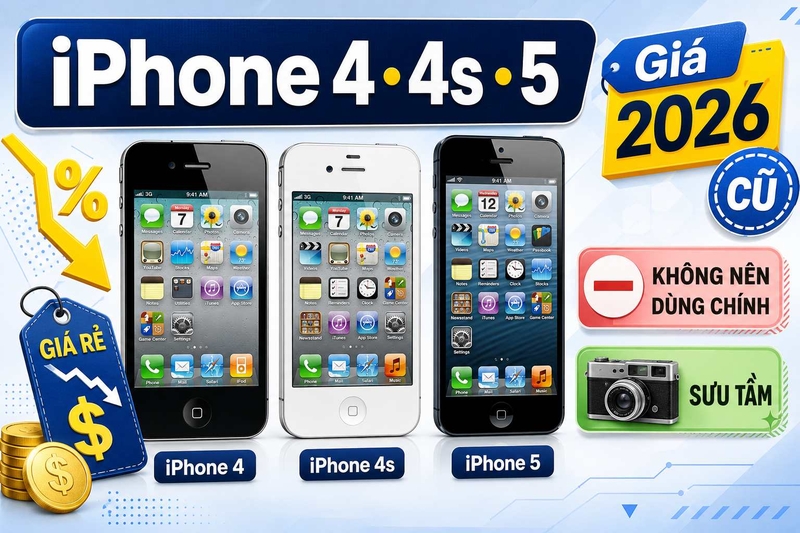 iphone 4, 4s, 5 cũ giá bao nhiêu ảnh 2