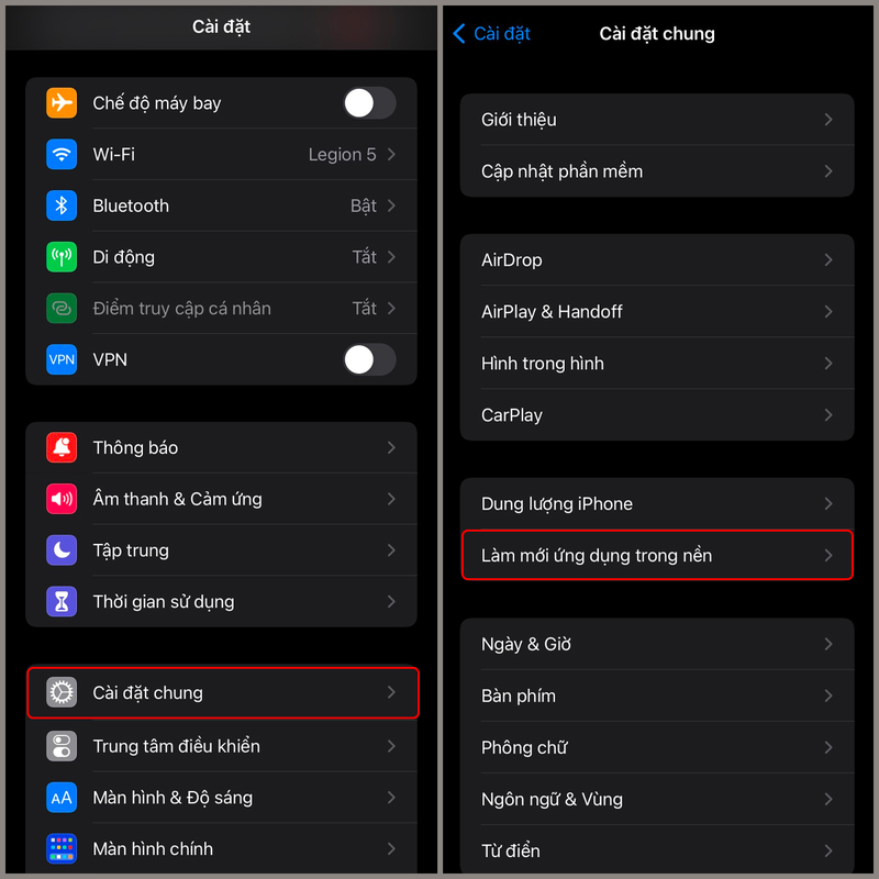 iPhone bị hao pin ban đêm 4