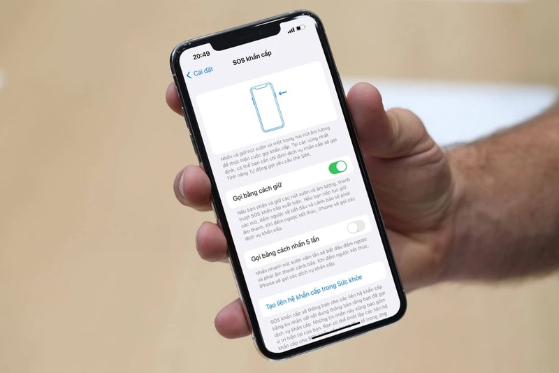iPhone bị treo SOS khẩn cấp hình 3