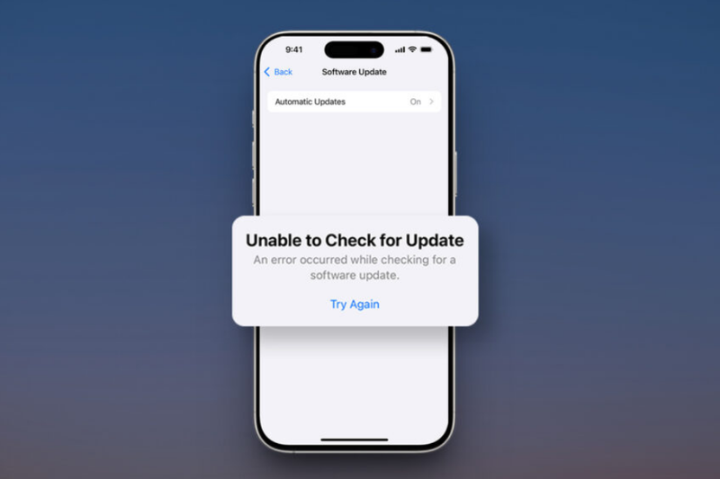 Không cập nhật được iOS mới