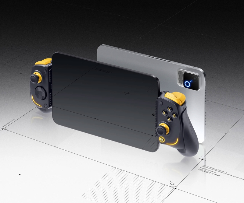 Tay cầm được iQOO thiết kế dành riêng cho Pad Ultra, bổ sung thêm phương thức điều khiển khi chơi game.