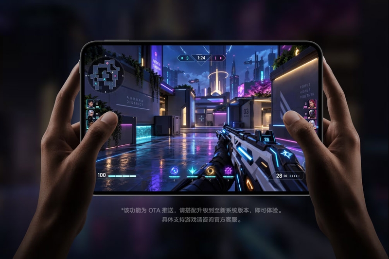 Màn hình OLED 165 Hz của iQOO Pad Ultra mang lại chuyển động mượt hơn trong các tựa game tốc độ cao.