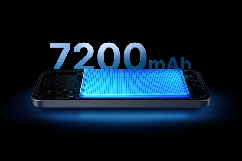 Viên pin 7.200 mAh là một trong những điểm nhấn của iQOO Z11xa 5G.