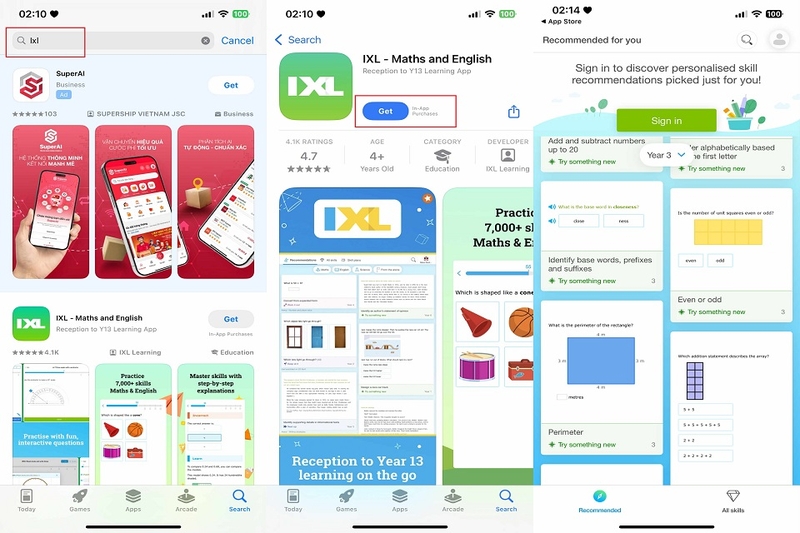 Cho thiết bị iOS
