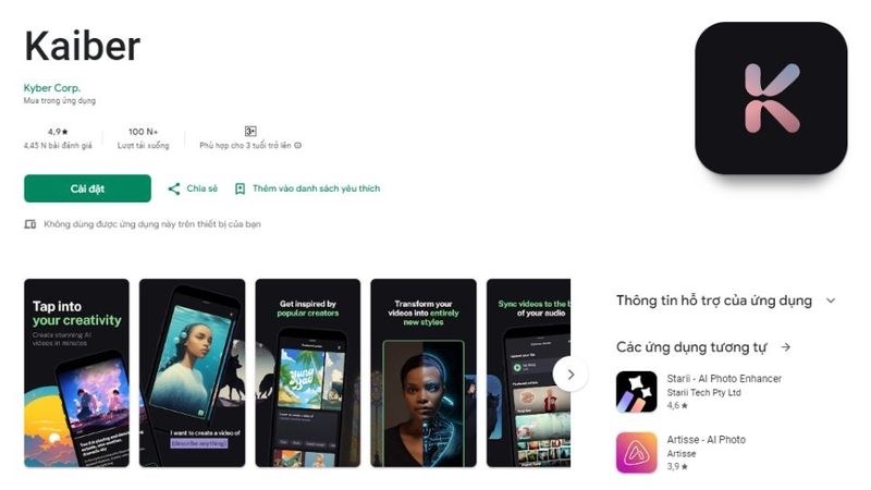 Tải Kaiber AI trên Android