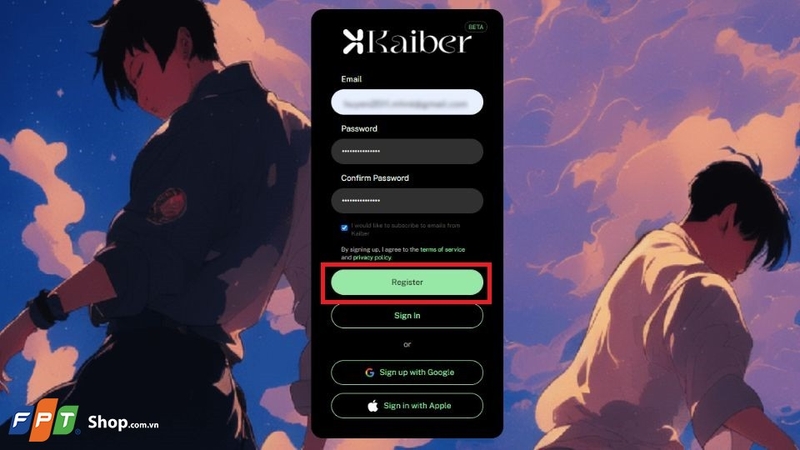 Đăng ký tài khoản