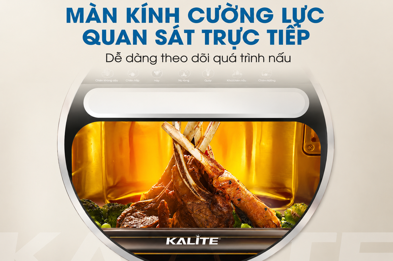 Nồi chiên không dầu hơi nước Kalite 15 lít Vapor - hình 12