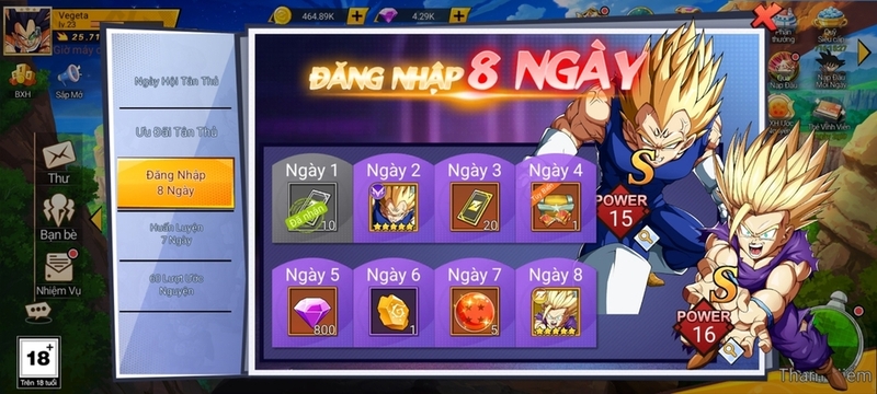 Đăng nhập nhận thưởng