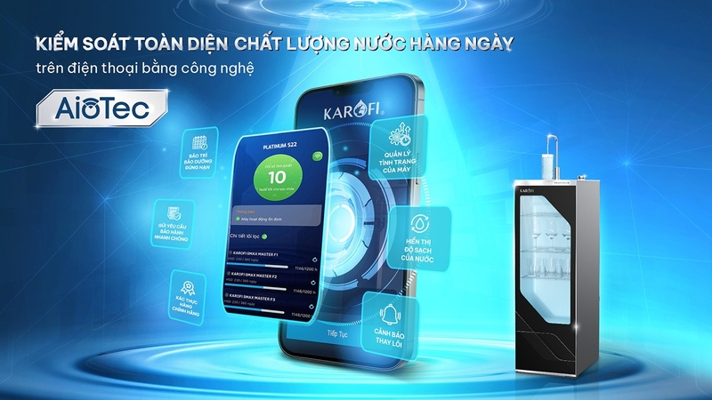 Máy lọc nước RO Hydrogen Karofi PLATINUM S22 12 lõi - hình 8