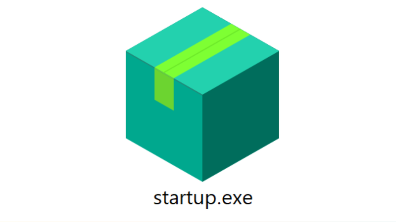Mở file startup.exe để bắt đầu cài đặt