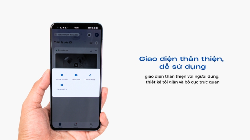 Giao diện thân thiện, dễ sử dụng