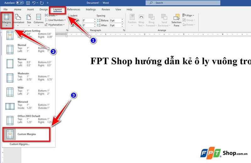 Kẻ ô ly trong Word - 06