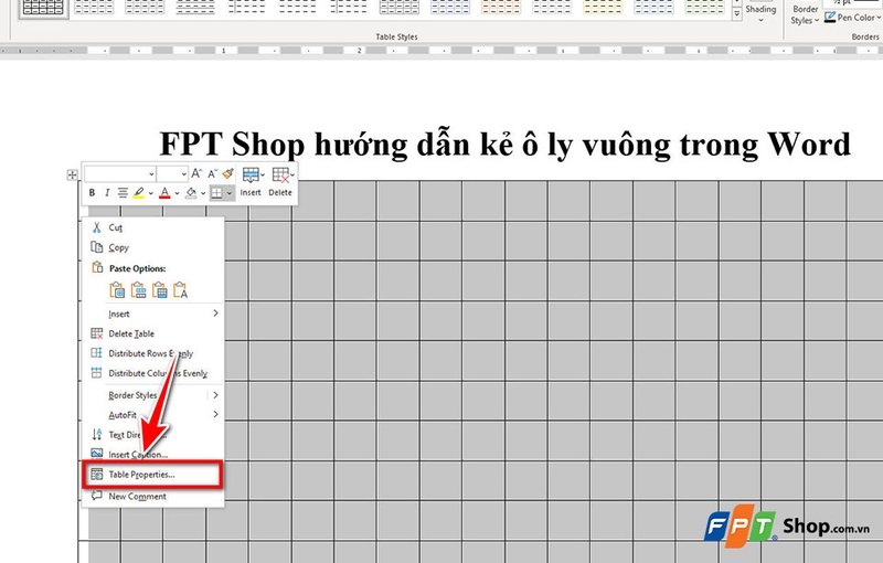 Kẻ ô ly trong Word - 04