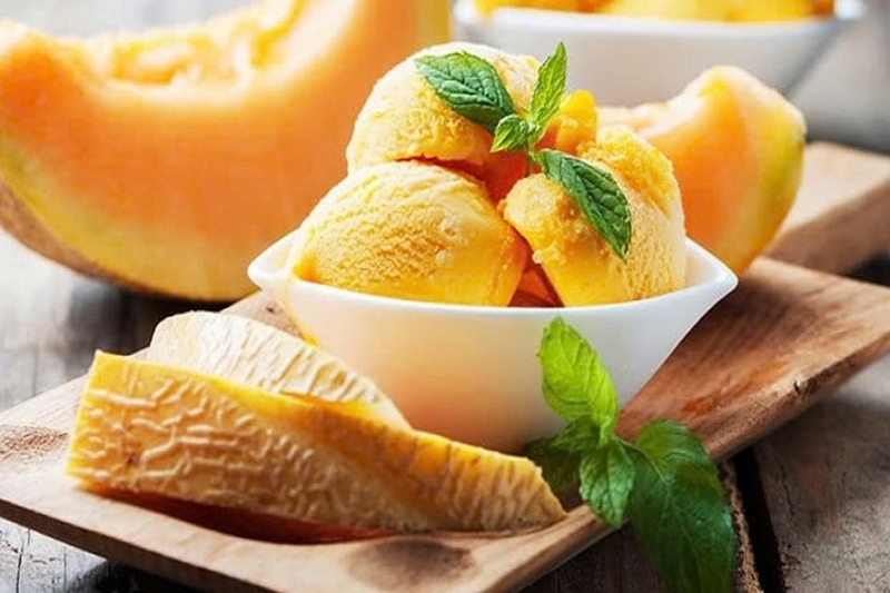 kem dưa lưới ảnh 6