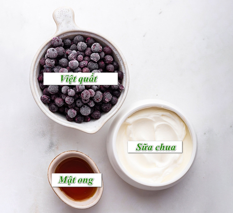 Kem sữa chua việt quất - 06