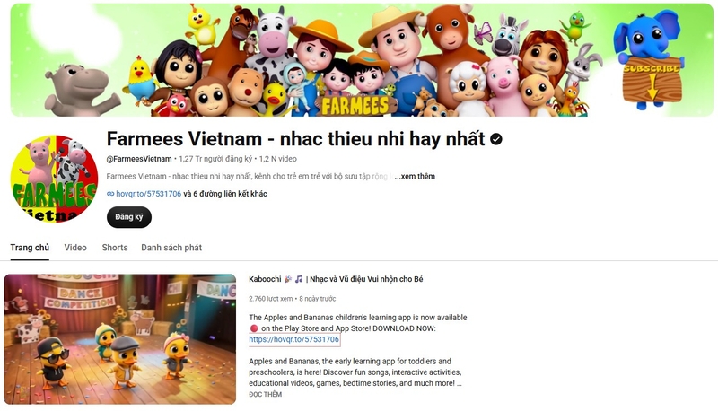 kênh YouTube cho trẻ em 20