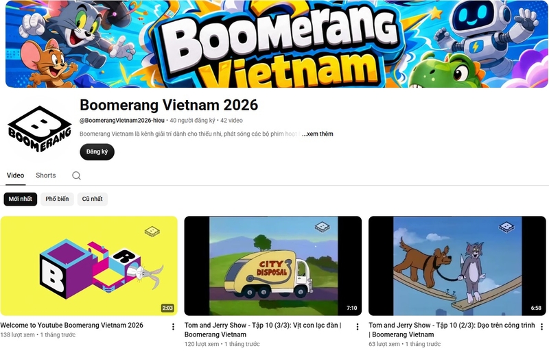 kênh YouTube cho trẻ em 16