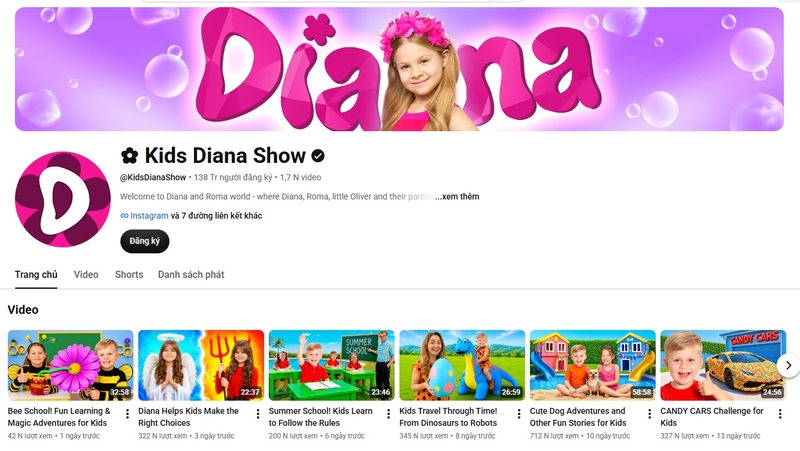 kênh YouTube cho trẻ em 15