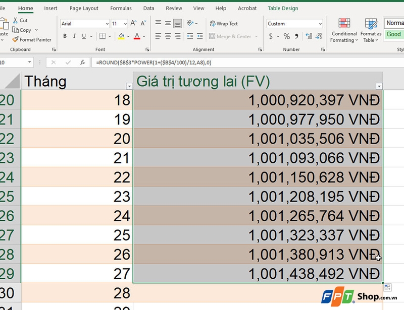 Cách kéo công thức trong Excel - 06
