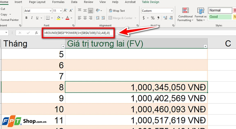 Cách kéo công thức trong Excel - 02