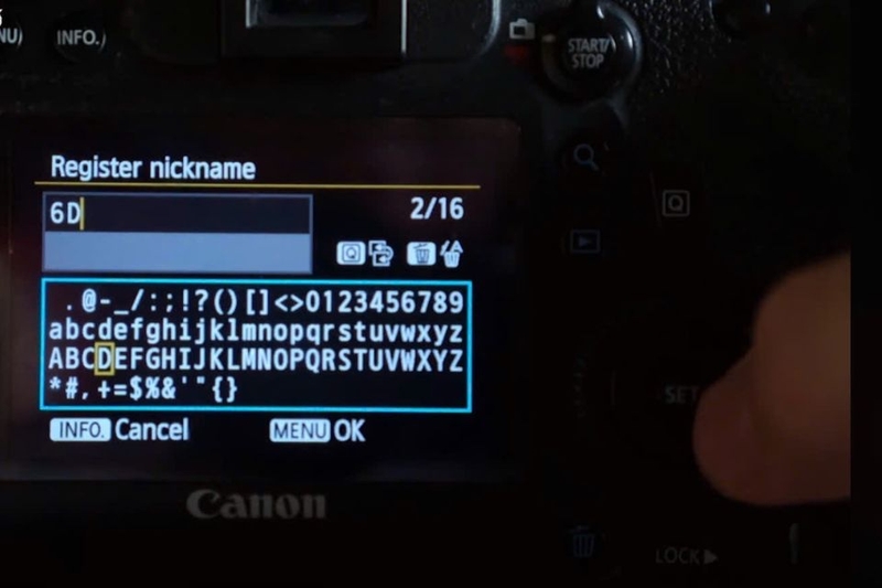 Máy ảnh sẽ yêu cầu bạn đặt tên cho mạng Wifi
