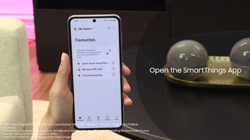 kết nối máy giặt samsung với điện thoại - hình 1