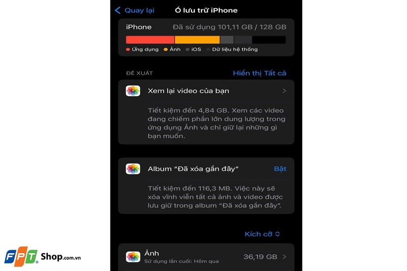Bộ nhớ khả dụng trên iPhone là gì hình 6