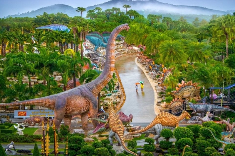 khám phá công viên khủng long