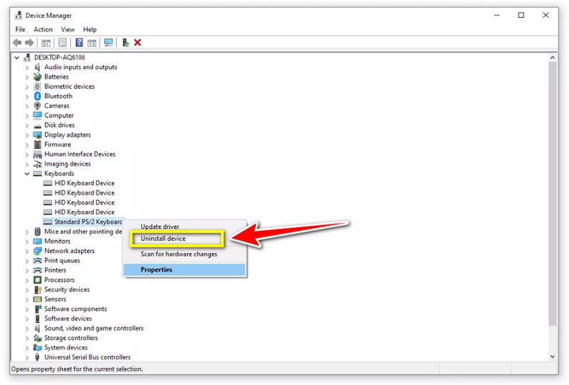 Khóa bàn phím laptop HP - 01