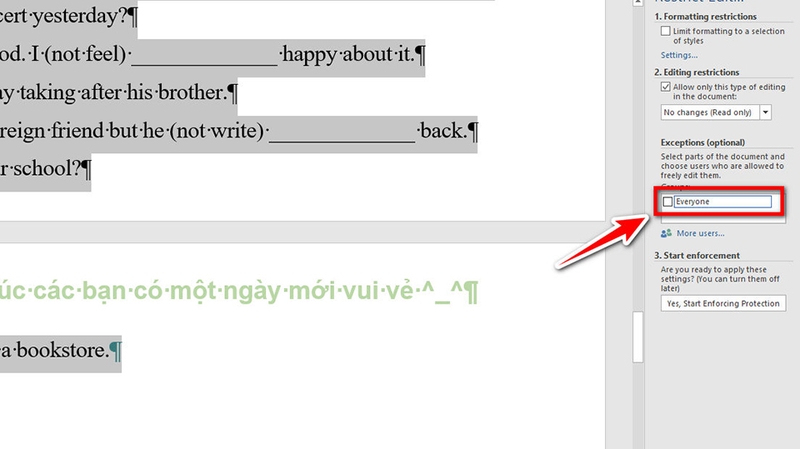Cách khóa Header Footer trong Word - 07