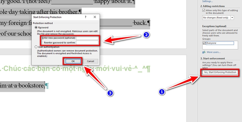 Cách khóa Header Footer trong Word - 08