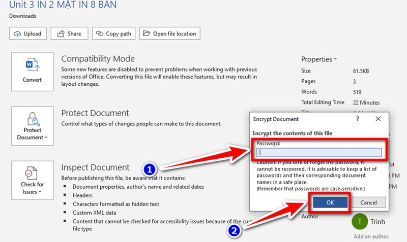 Cách khóa Header Footer trong Word - 11
