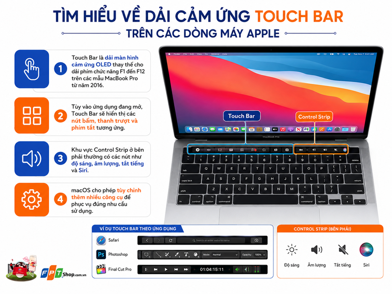 khóa MacBook Pro nhanh với Touch Bar 1
