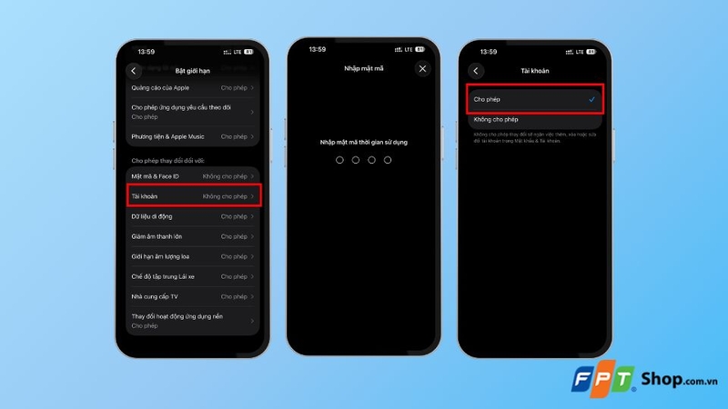 Cách mở khóa thay đổi iCloud khi cần sử dụng
