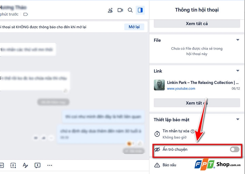 Cách khóa tin nhắn Zalo - 01