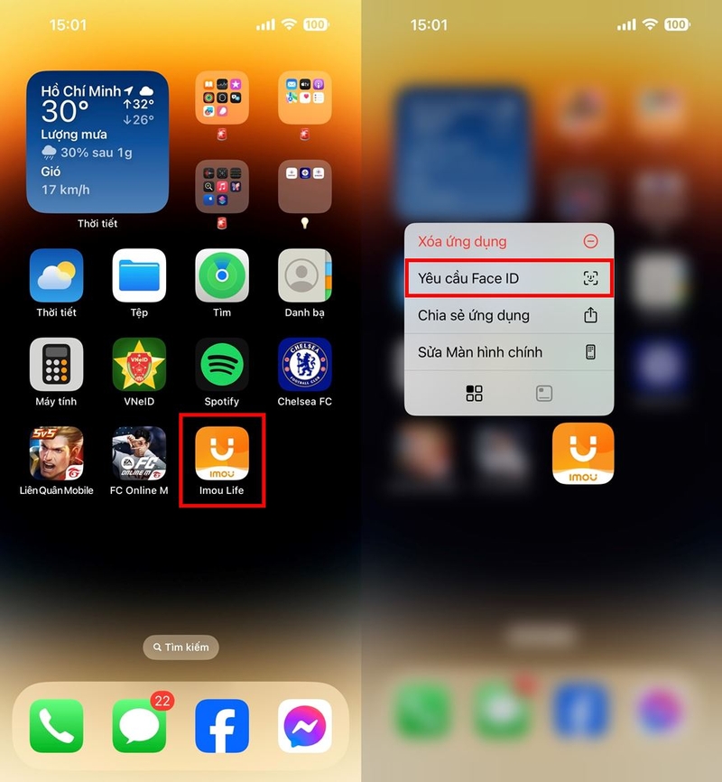 Cách khóa ứng dụng iPhone chạy iOS 18 1