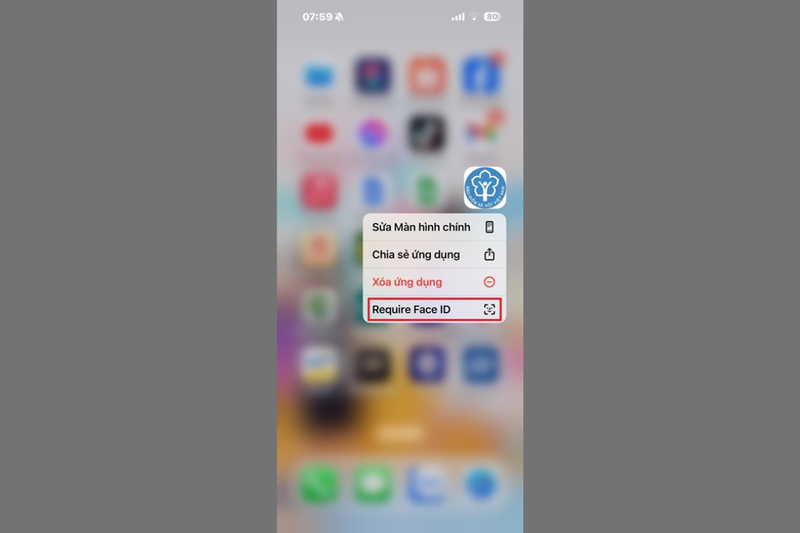 Khóa ứng dụng trên iPhone bằng Face ID (ảnh 2)