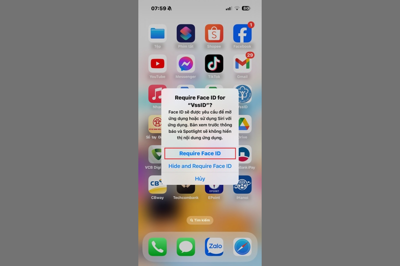 Khóa ứng dụng trên iPhone bằng Face ID (ảnh 3)