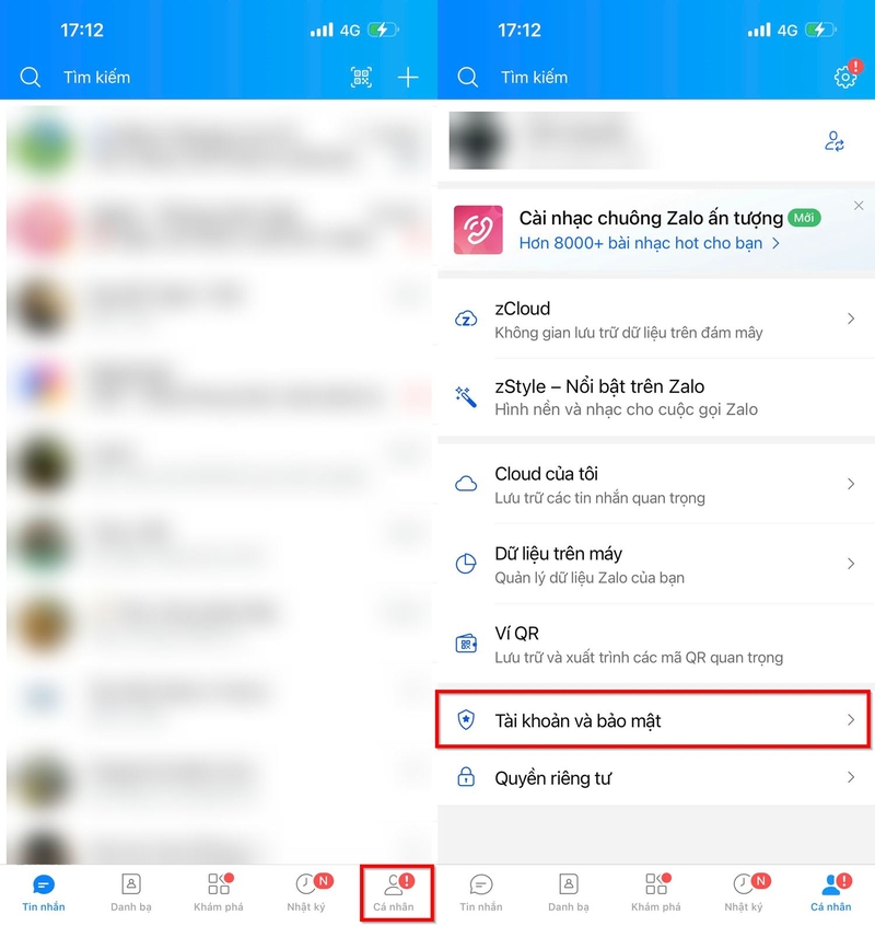 Cách khóa ứng dụng Zalo bằng vân tay hoặc khuôn mặt ảnh 1