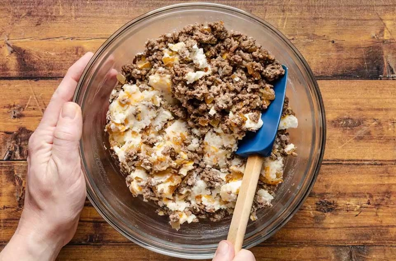 Khoai tây nhồi thịt bò nướng - 06